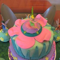 Another Picture Of Tinkerbell Cake For 4Th Birthday 