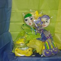 Mardi Gras Bouquet Penny's cookie recipe, Antonia 74 royal icing