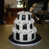 Black And White Bride to be picked the cake from my Peggy Porschen book. I had the worst trouble with the black fondant. they loved the cake. I'm so...