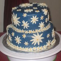 Blue And White Daisies 