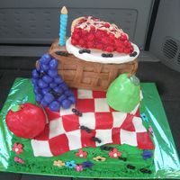 Picnic Cakes This was a cake that my DH woke me up and "asked" me to make!! HAHAHA! But here it is. The cake is chocolate mud cake and Vanilla...