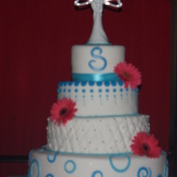 Blue Wedding Cake 