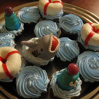 Shark Cupcakes From the "Hello Cupcake" book.