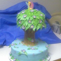 Tinkerbell's Treehouse This is the cake I did for my daughter's birthday last year. It is from the Wilton 2009 cake book. It was much easier than I thought...