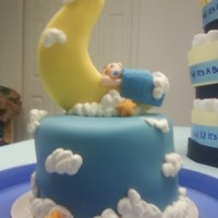 Baby Moon Cake This is a smaller version of the larger baby moon cake I did last year. I did this for a friends shower a few months ago.