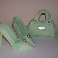Fondant Shoes & Purse 