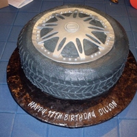 Boys And Their Toys This cake was for a young man who is in love with his car, especially his high dollar rims. 14" WASC with buttercream icing and...