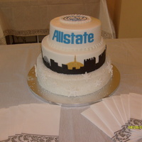 Retirement & Birthday Cake Retirement and birthday celebration. Middle and bottom tiers represent two of the customers favorites things... Israel and Christmas.