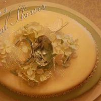 'premiere Creation' My soon-to-be married son said "you can do it Mom" - so here's my first fondant cake, made for his fiance's shower. I...