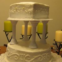 Img_1575.jpg first time trying to do a formal type cake, All BC...learned some lessons on this one!