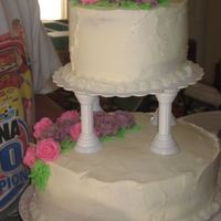 Img_1095.jpg This is my first tiered cake, All BC, I need help in finding ways to really smooth BC icing, any suggustions? Without compromising texture...