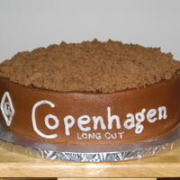 Copenhagen Chocolate cake with Chocolate BC icing...the "chew" is crumbled up chocolate cake! TFL...
