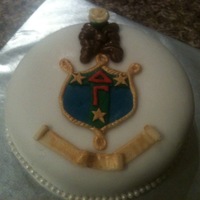 Yay Delta Gamma This was a picture of a cake made for the president of the chapter I advise for Delta Gamma. vegan yellow cake with vegan 'buttercream...