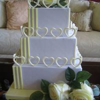 Standing Hearts?? It's a "Dummy Cake" It was a concept just to see how the hearts would look standing up!! Don't like the colors!!! Maybe...