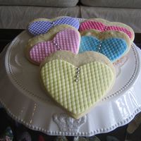 Bridal Shower Cookies. Sugar cookies & Fondant. Needed to use up some small bits of fondant I had accumulated!