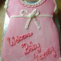 Baby Dress Cake! All Buttercream