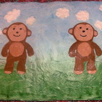 A Little Monkey The Lady who ordered this cake was throwing a Baby Shower for her sister-in-law, who was having a boy. The theme was Carter's Little...
