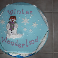 Winter Wonderland Cake This was made in a pastry school class. Hexagonal shape covered in fondant with gumpaste and fondant accents. This was a lot of fun to do!...