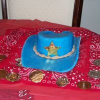 Cowboy Hat B-Day Cake This was my first cake ever! I was so happy on how it turned out. I just followed the directions here on CC for how to make a cowboy hat....