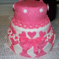 Mothers Day Cake-2009 This was for a Mother's Day celebration. Only my second cake ever! People didn't want to eat it.....I was happy about that!:)