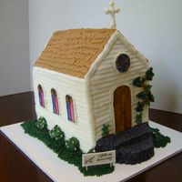 Church Homecoming Celebration Country Church Building. Has a slight lean to the left, but I think it's part of the country charm. Cake was made for a church...