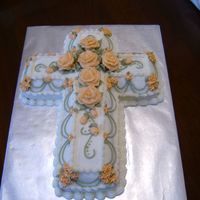 Easter Cross Red Velvet with Cream Cheese Icing. 1st "paid" order.