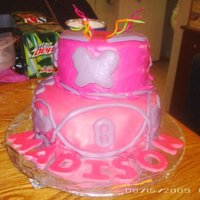 8 Year Olds Birthday Cake Made this cake for an 8yr old girl. As you can see she LOVES pink.