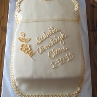 Isabella's Christening Cake I made this cake to match as closely as I could to the Christening dress that my granddaughters all wear on their big day. The dress was...