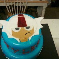 Kick Buttowski Cake All fondant...with airbrushing. TFL!