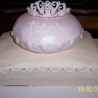 Tiara On A Pillow The tiara was made with royal icing using a template carrielynnfields posted on this site. Thanks carrielynnfields! The rest is cake...