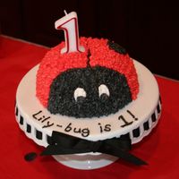 One-Year-Old Ladybug Birthday Cake This is the cake that started it all! :) I made this for my daughter's first birthday, then decided I had better actually learn how to...