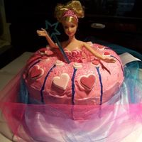 Barbie Cake This is my first attempt to make a Barbie cake.