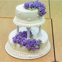 Course 3 Final Cake Both tiers are chocolate cake. Kept top tier at home and sent bottom to work with my sister. TFL.