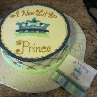New Little Prince Customer wanted cake to match the napkins.