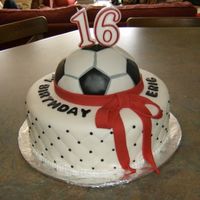 Soccer Boy Birthday cake for a 16-year-old boy. Needed to be boyish, but not kid-ish, and a little bit grown-up, for the family birthday party. Soccer...
