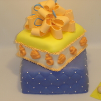 Baby Cake All accents are MMF, white cake with vanilla bc filling. TFL