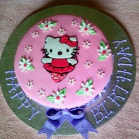 Kitty Cake I made this cake for my niece's 8th birthday. Almond cake with strawberry mousse.