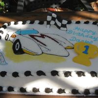 Speed Racer Birthday Cake For my son's first birthday