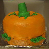 Pumpkin Cake Walnut Raisen brown sugar cakes with buttercream frosting. made it for our church picnic