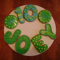 Name Cookies nfsc and ri. This was my first time making cookies for someone. They were for my ten year old nephew's birthday.