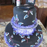 Glo_Minerals_Cake_090508_V1.jpg makeup product glow minerals event. The leaves reflect the product casing and the rock candy on light box the glowing minerals.