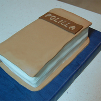 Book Cake It was my first try to make a book cake :) Chocolate cake covered with fondant.