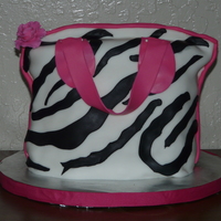Zebra Purse Cake 