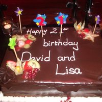 21St Birthday Cake CHOCOLATE CAKE