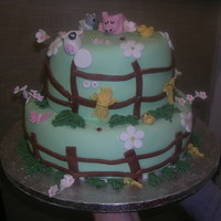 Farm Animals Farm Animal cake for a childrens birthday party