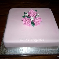 Pink And Silver Cake 