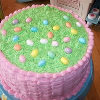 Top Of Easter Basket Cake 
