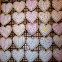 My First Decorated Cookies! I followed the tutorial on here to make these cookies. Very time consuming, but fun!