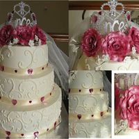 Novia.jpg to start from the beginning... well i am not very happy with the result and i have to deliver this cake today for bridal shower.... cake...