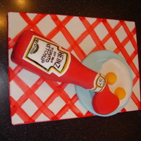 Ketchup Cake Ketchup & Sunny Up Eggs